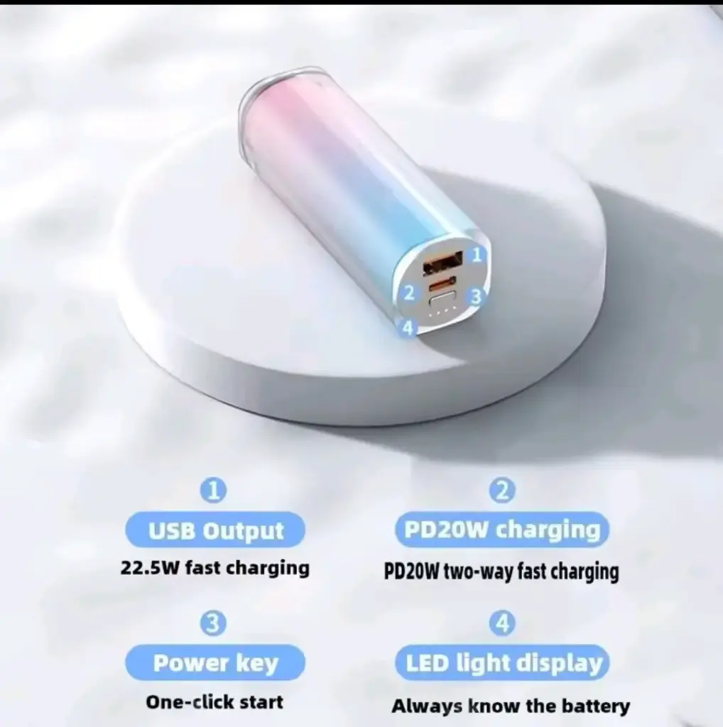 Multi tach Power Bank s1 5000nh battery and 20 watt charging